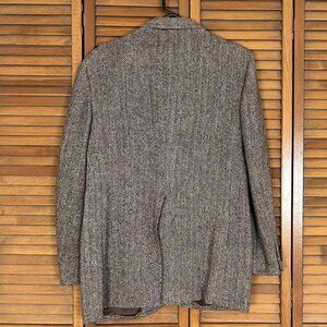 Brown Harris Tweed Sport Coat Vintage 42 R
